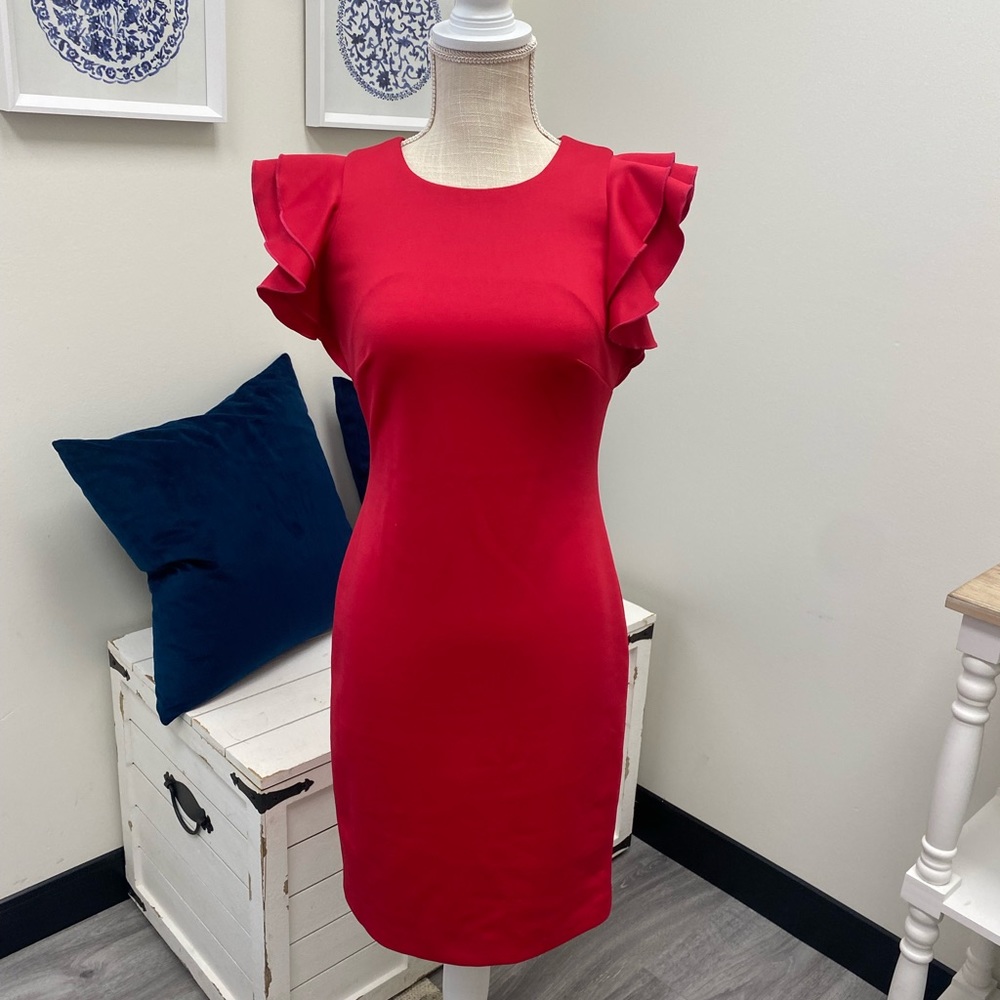 🍓TOMMY HILFIGER flutter sleeve dress🍓